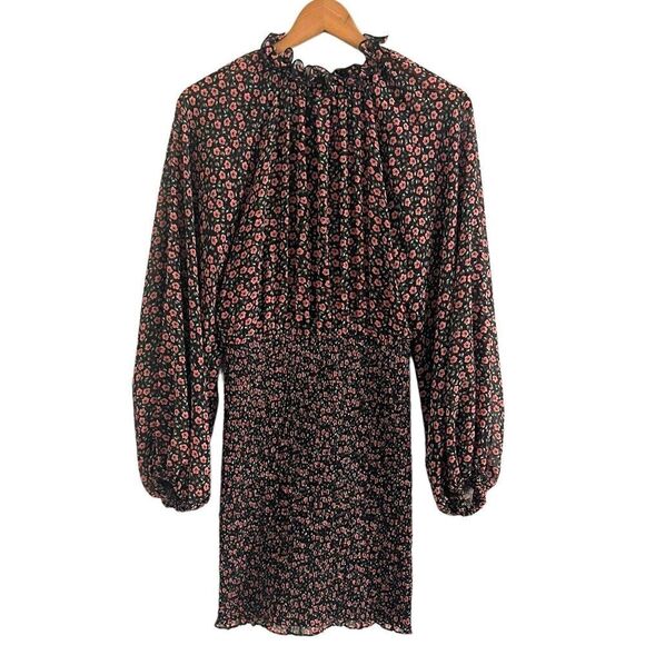 C Meo Collective Dress S ditzy Floral Longevity Smocked Sheer Grunge Whimsigoth - Picture 10 of 16